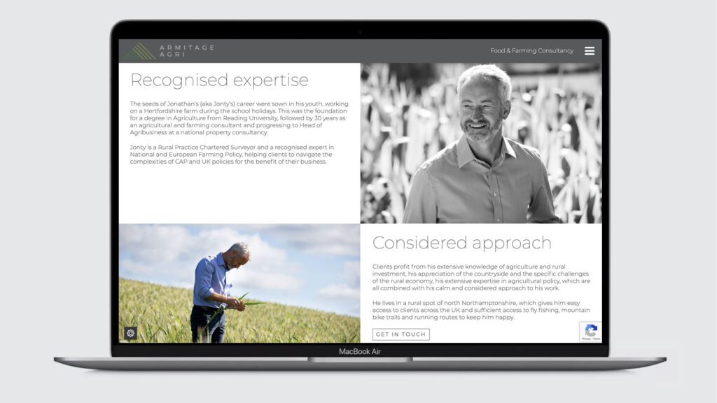 Armitage Agri WordPress Website