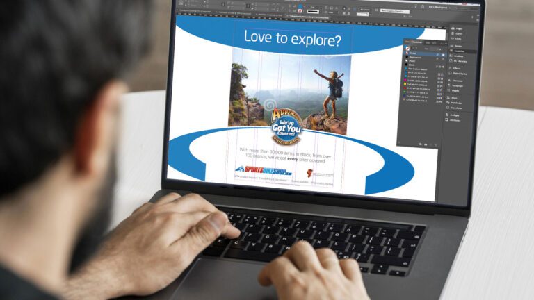 Sportsbikeshop Ad layout