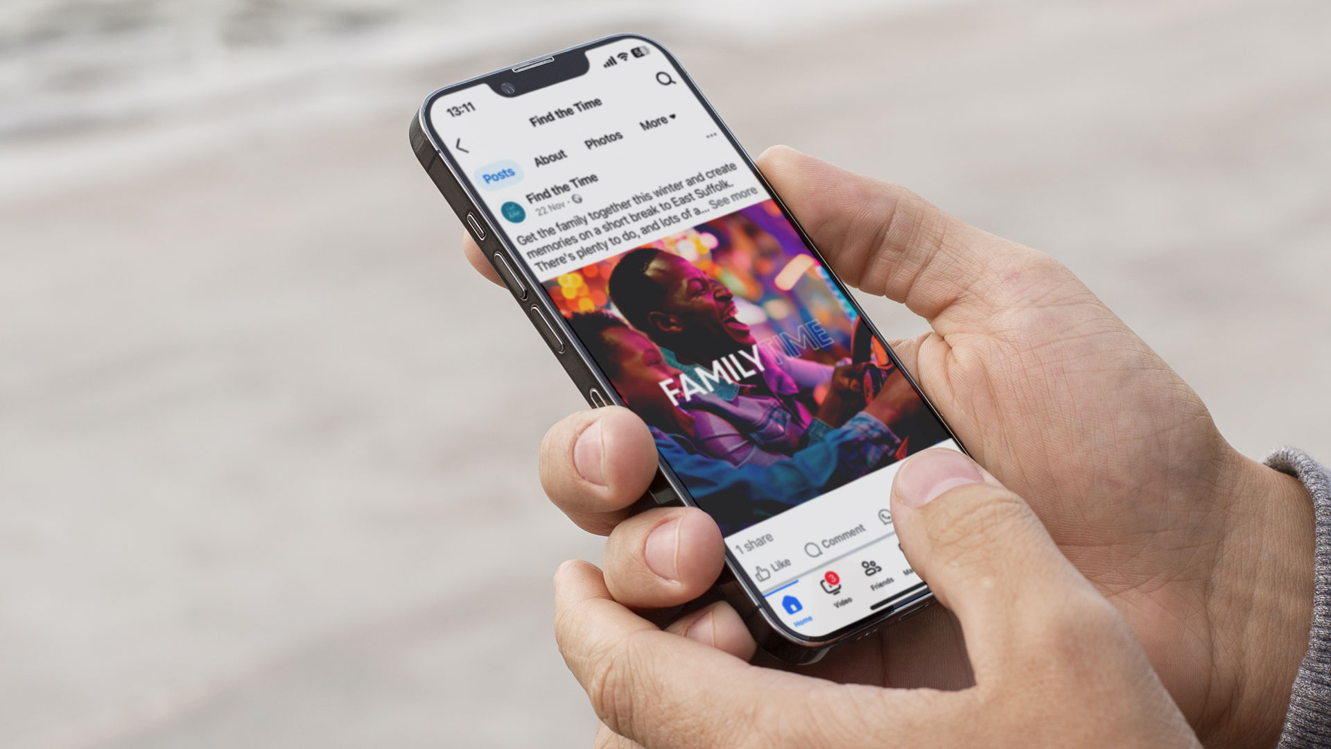 find the time social post