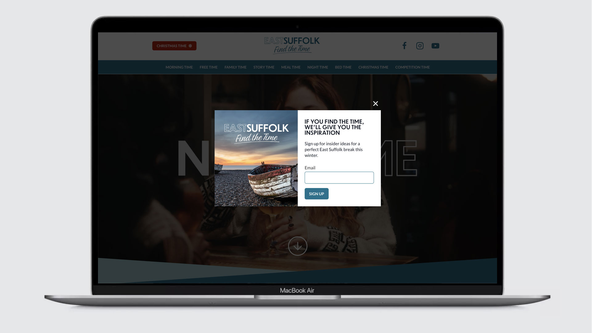 find the time signup page