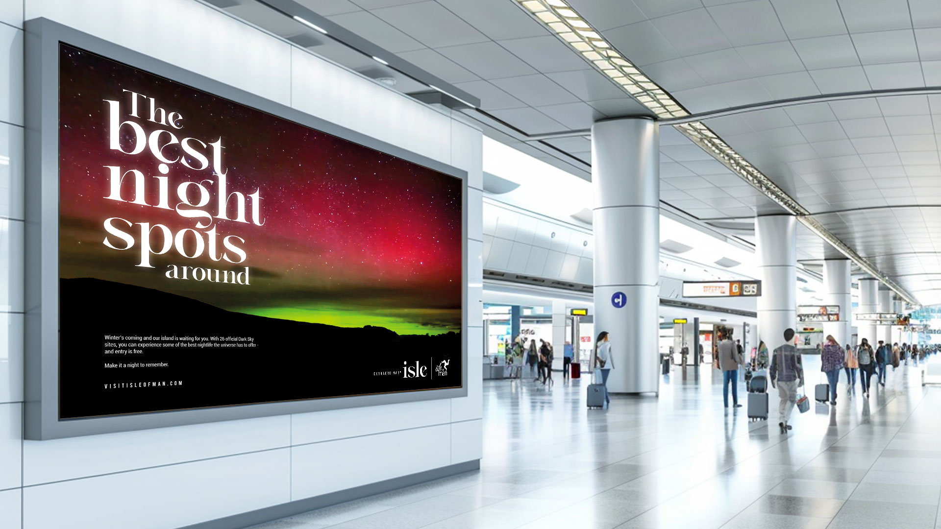 extraordinary isle ad in airport