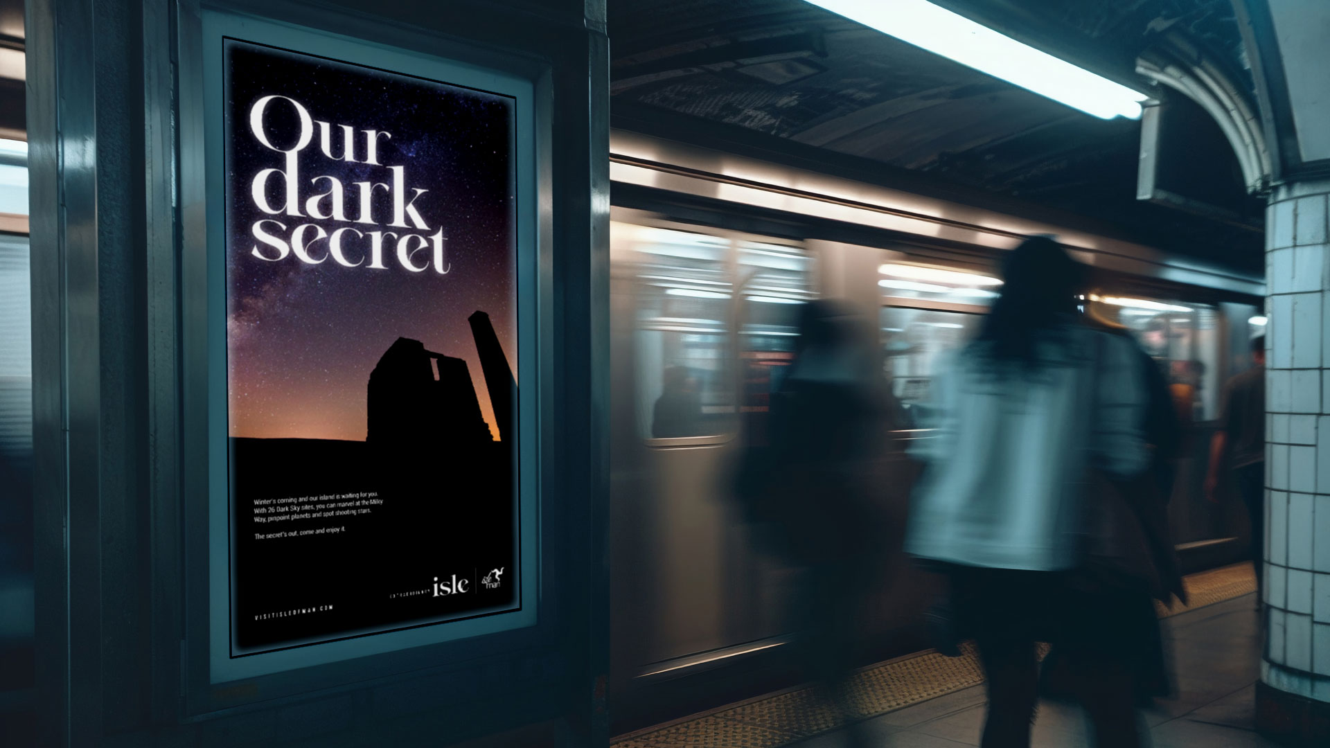 extraordinary isle ad in subway