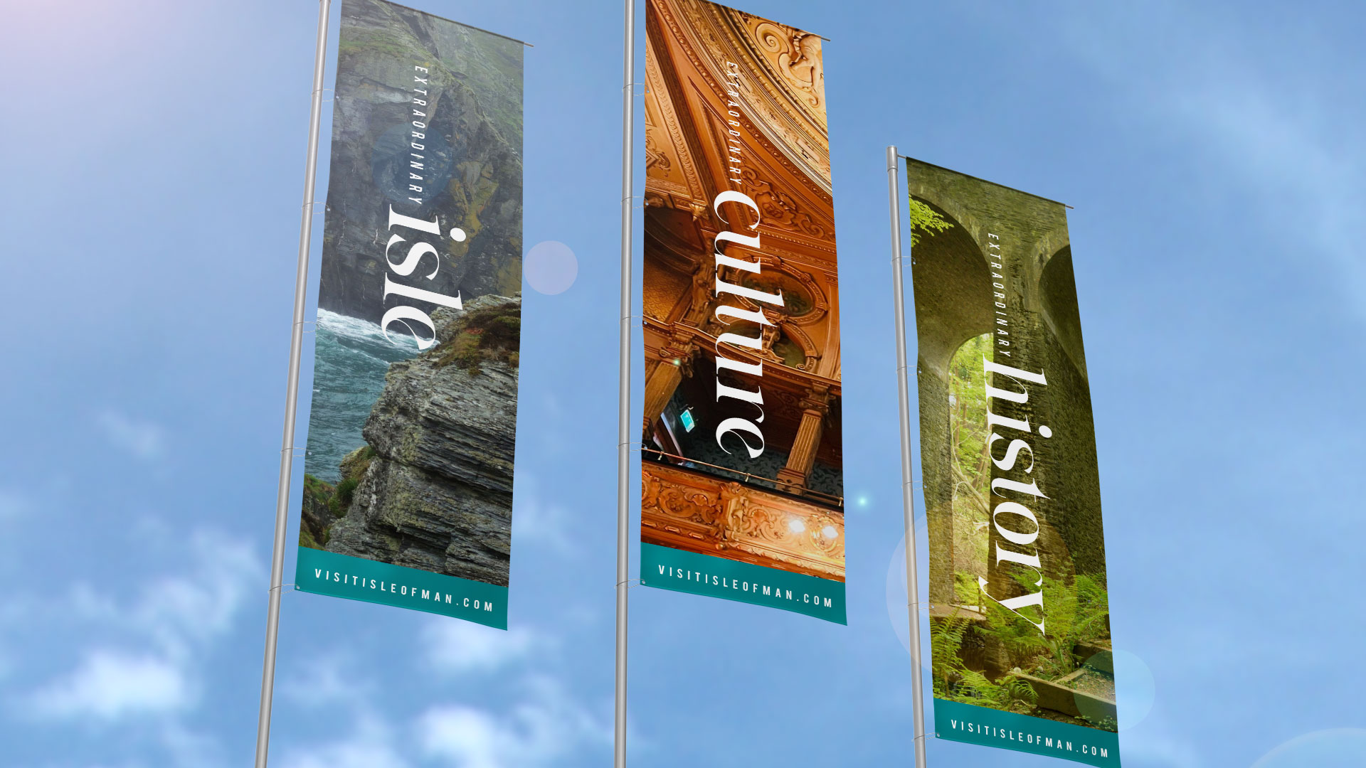 Extraordinary isle flag banners