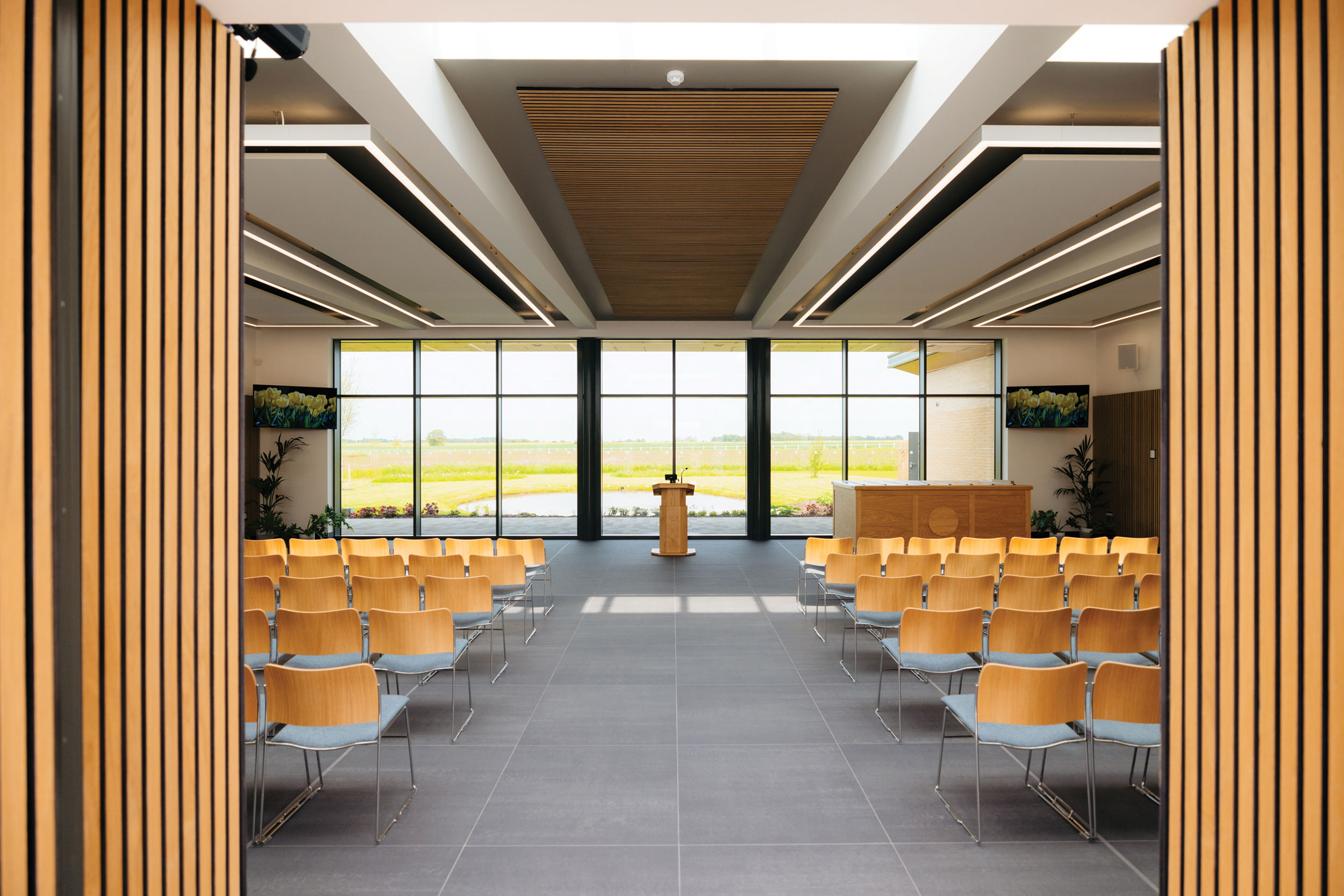 lelley fields crematorium service hall