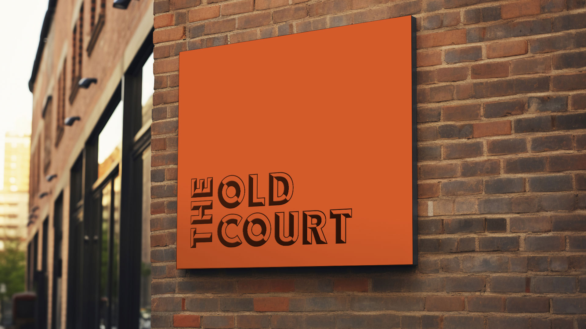 the old court wall sign