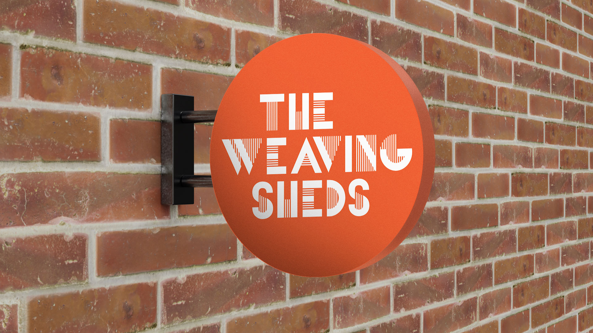 the weaving sheds wall sign