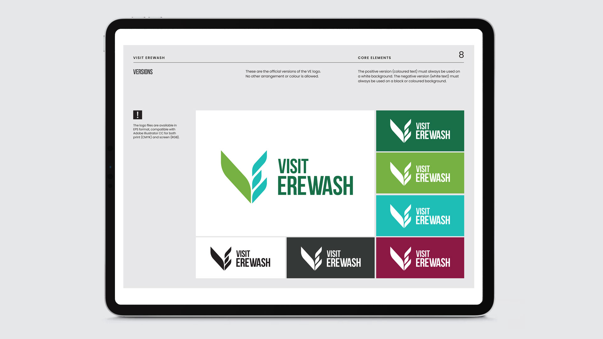 visit erewash brand manual logo versions