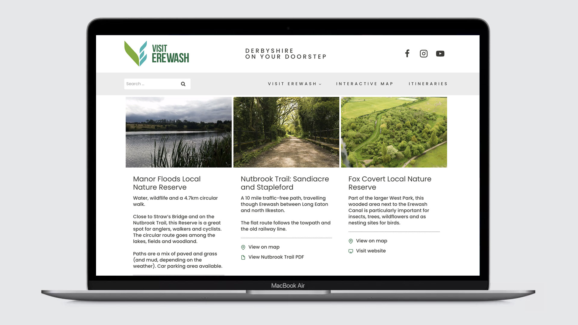 visit erewash brand website attractions