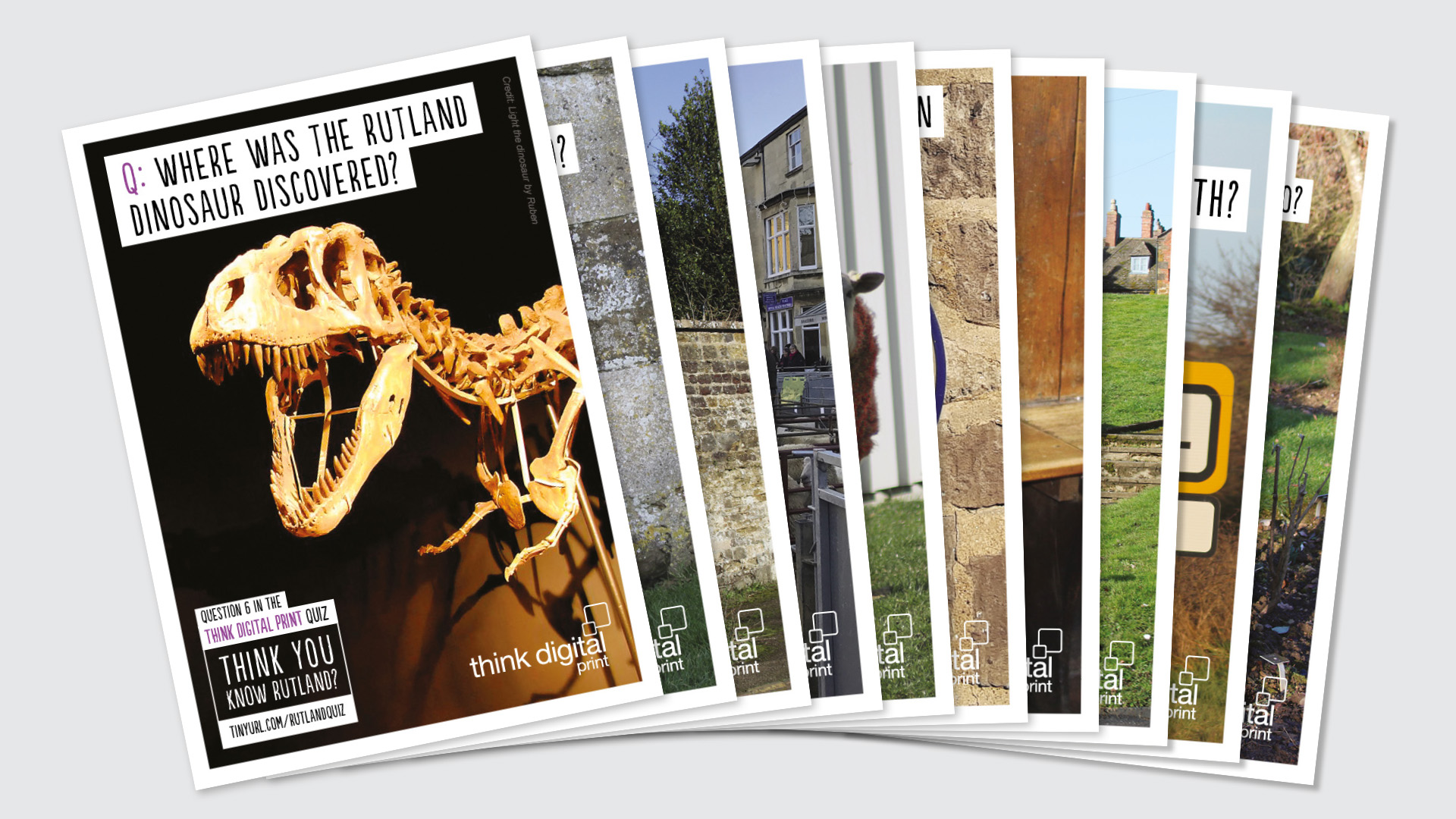 Rutland quiz postcards