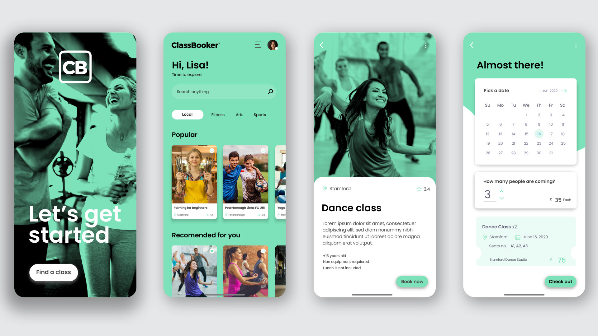 classbooker ux design
