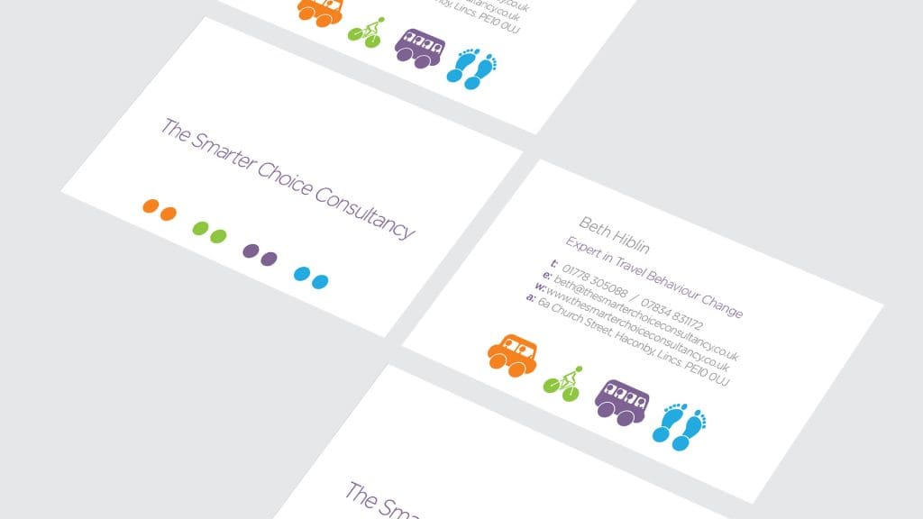the smarter choice consultancy business card design