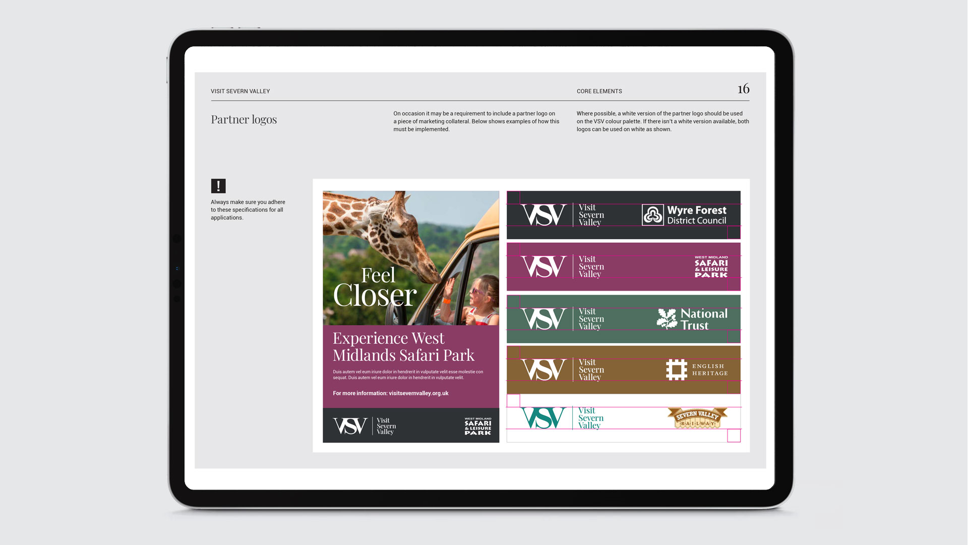 Visit Severn Valley Brand manual